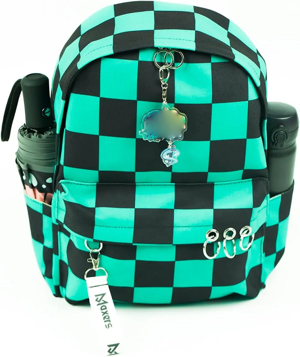 Maxer School Bag Outdoor Casual Shoulders Backpack Japanese Anime Travel Daypacks for Women Men