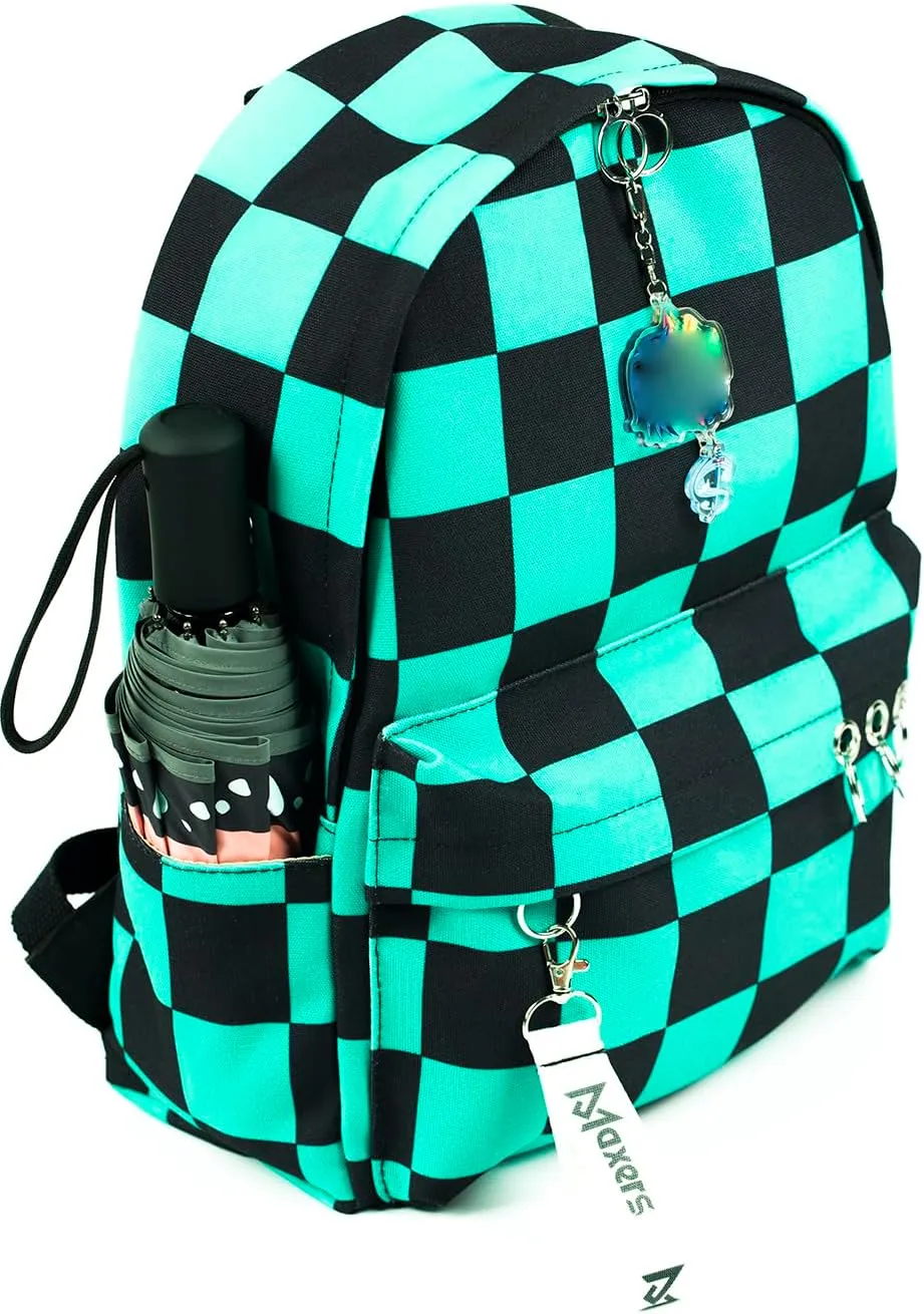 Maxer School Bag Outdoor Casual Shoulders Backpack Japanese Anime Travel Daypacks for Women Men