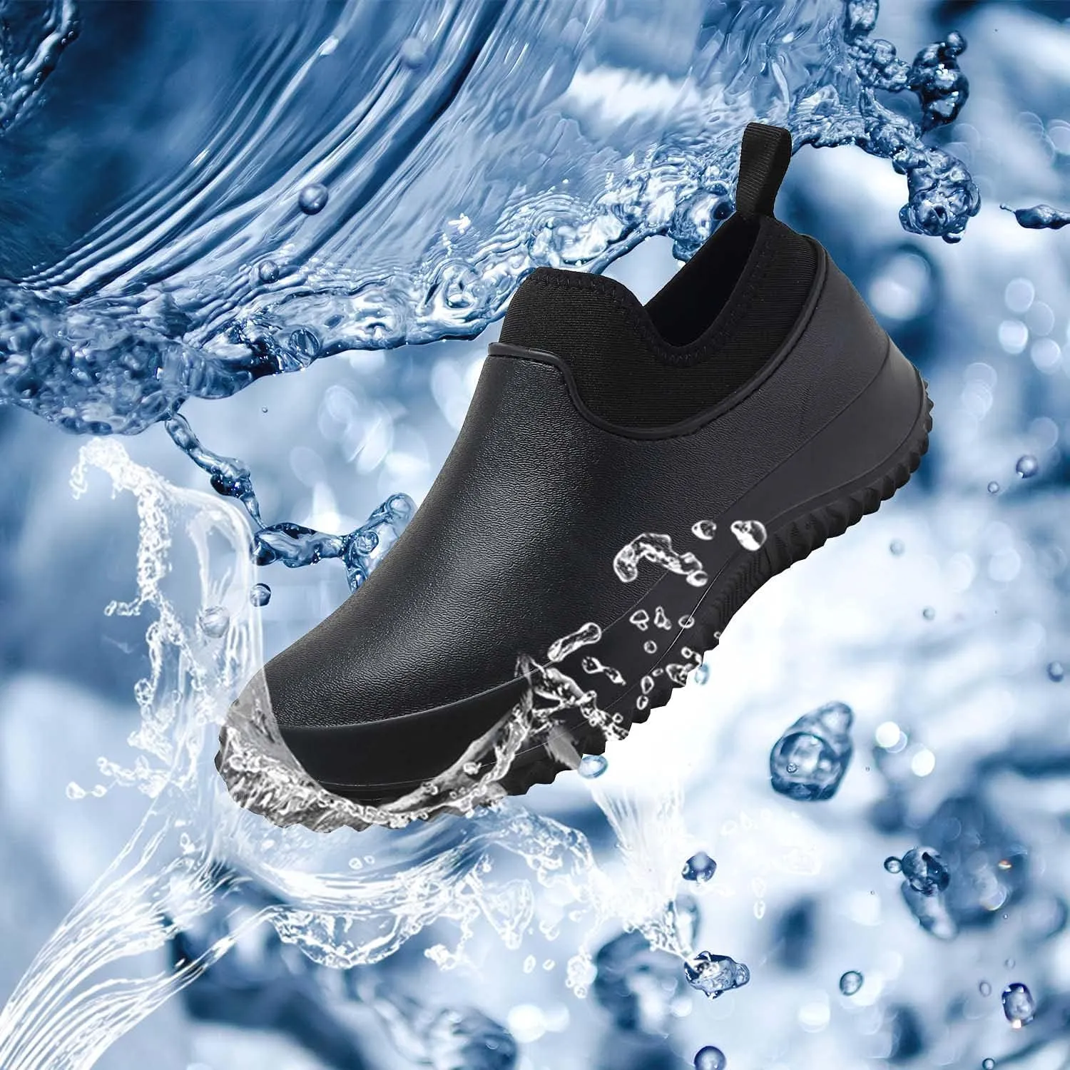 Meidiastra Mens Womens Chef Shoes Waterproof Non Slip Kitchen Work Clogs Nurse Clogs Safety Garden Shoes Work Shoes