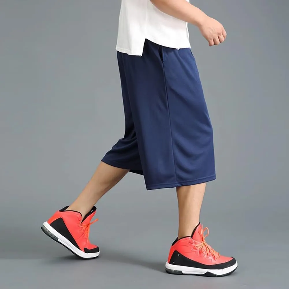 Men Basketball Shorts 2 Pack Lightweight Athletic Running Shorts Workout Gym Shorts