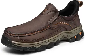 Men Casual Shoes Loafers Comfortable Walking Sneakers Oxford Waterproof Hiking Boots for Work Dress Travel