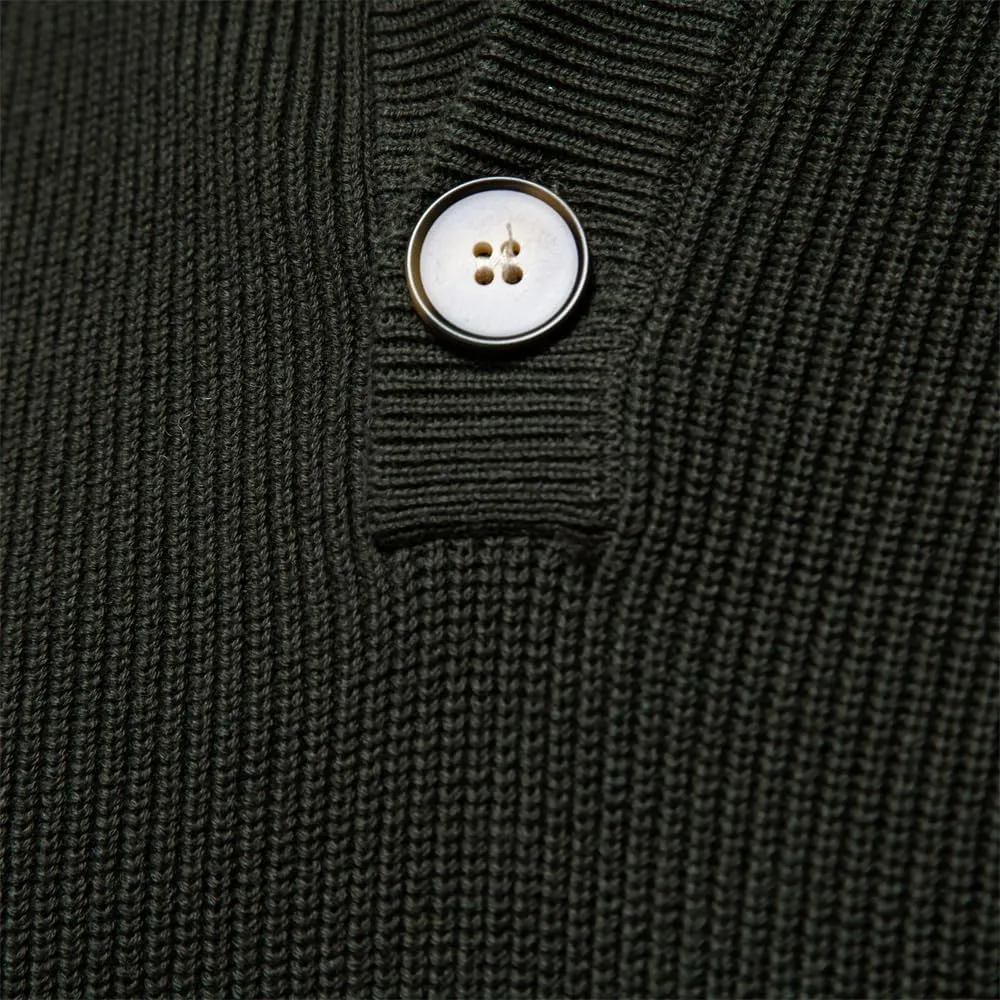 Men Mock Neck Button Sweater Casual Knitted Sweaters Turtleneck Pullover Polo Sweaters for Men