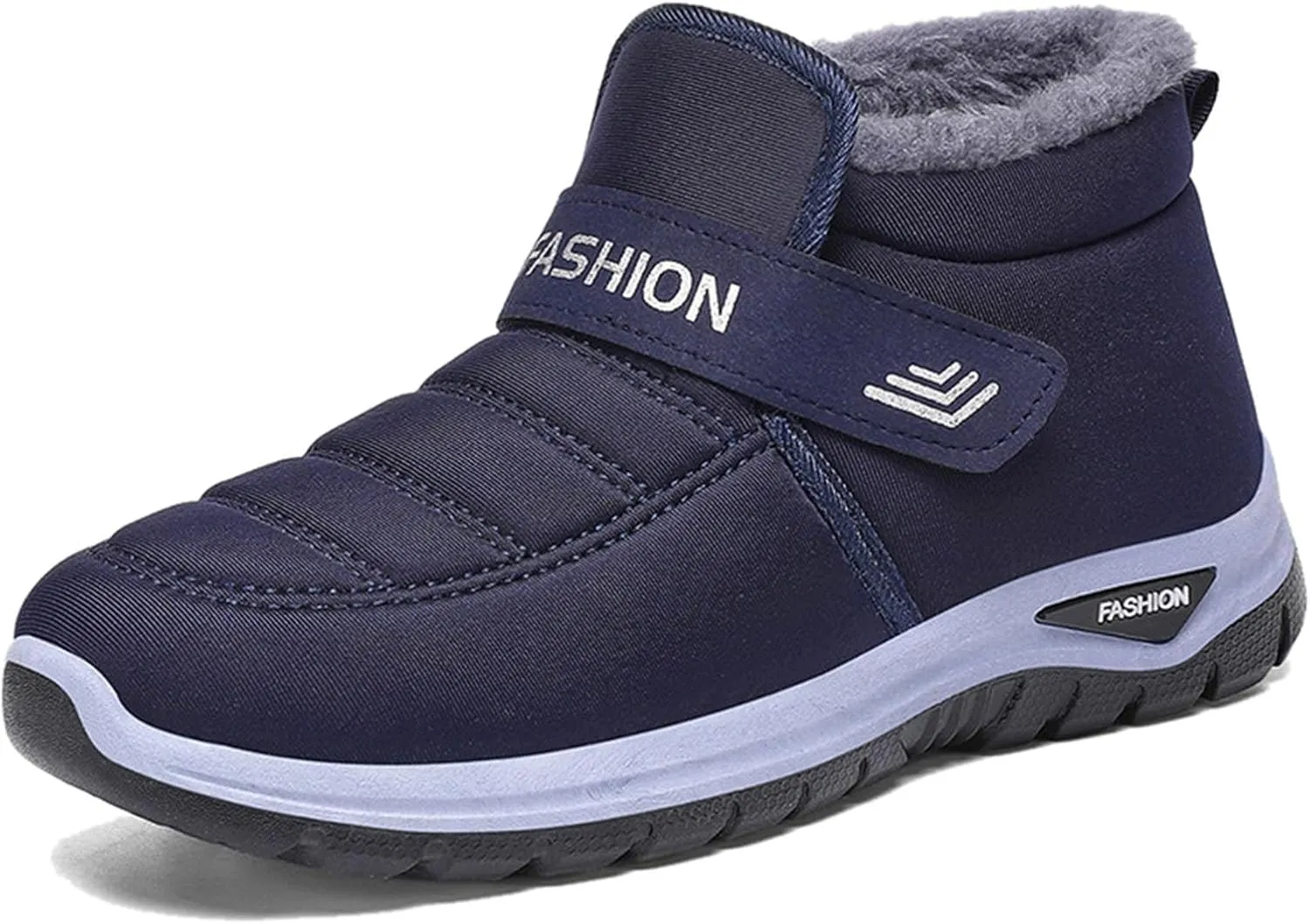 Men Snow Boots Fashion New Pattern Autumn And Winter Thickened Warm Comfortable Casual Slip On Mens Zip up Snow Boots