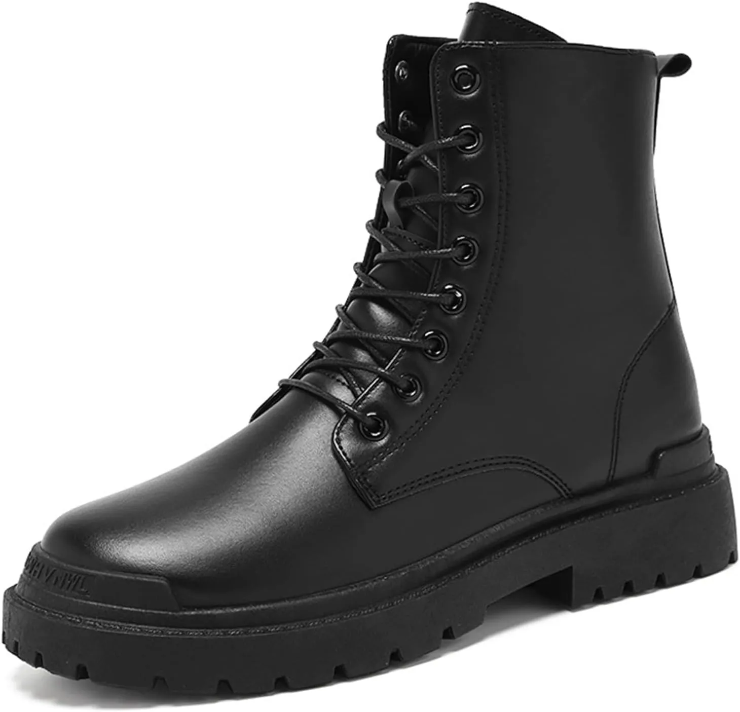Men's Boots High Top Water Proof Round Toe Laced Up Casual Shoes Trendy and Versatile Vintage Leather British Stylish Breathable Comfortable Leisure Ankle Boots
