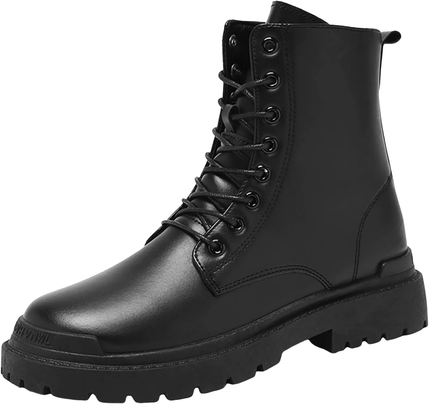 Men's Boots High Top Water Proof Round Toe Laced Up Casual Shoes Trendy and Versatile Vintage Leather British Stylish Breathable Comfortable Leisure Ankle Boots