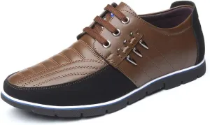 Mens Casual Business Dress Shoes Leather Slip-on Sneakers for Men Walking Office Comfort Outdoor Loafers Fashion Leisure Breathable