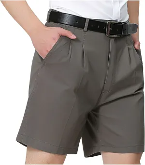 Mens Casual Work Shorts Stretch Chino Shorts Slim-fit Short-Pant Workwear Solid Color Shorts Sports Joggers Shorts