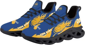 Men's Custom Basketball Flex Control Sneakers Personalized Breathable Fan Gift Name Number Workout Athletic Gym Slip-on Shoes