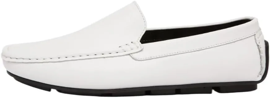 Men's Loafers Venetian Loafers Simple Lightweight Vegan Leather Flat Heel Anti-Slip