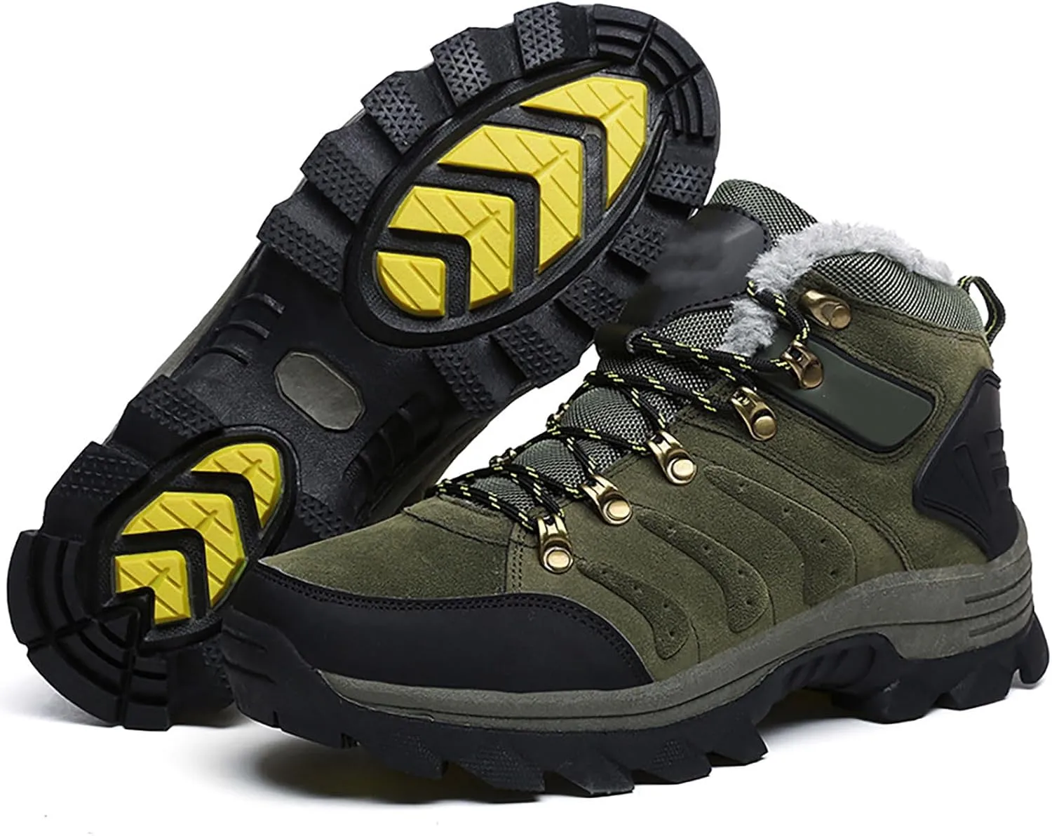 Men's Outdoor Waterproof Hiking Shoes Lightweight Non-Slip Sneakers for Season Camping Walking Work Climbing Shoe