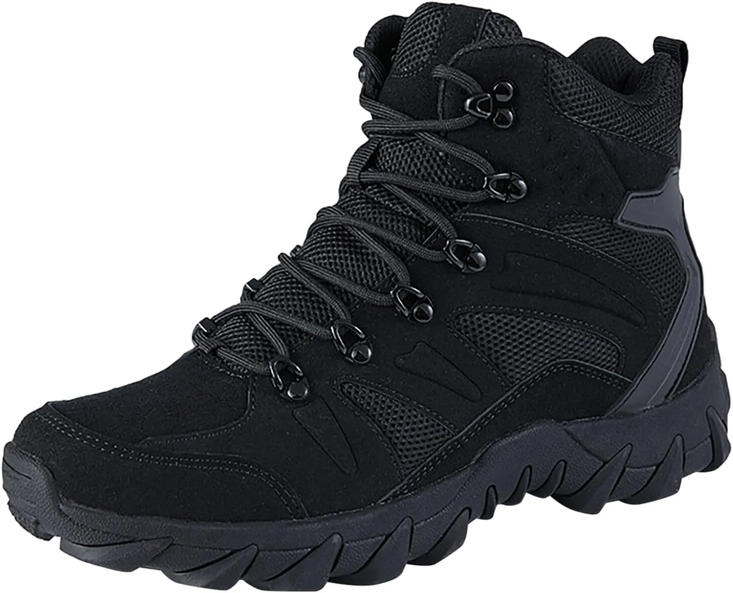 Mens Snow Boots Fully Fur Lined Winter Boots Lace Up Water Resistant Anti Slip Outdoor Lightweight Casual Climbing Shoes Hiking Shoes Work Trekking Boot
