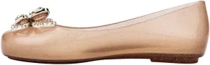 mini melissa Sweet Love Fly Jelly Flats for Girls- Girl's Ballet Flats w/Butterfly Design, Ballerina Flats, Kids Jelly Shoes