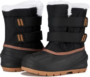 MORENDL Toddler Winter Snow Boots Waterproof Insulated Faux Fur Boys Girls Hiking Boots (Toddler/Little Kid)