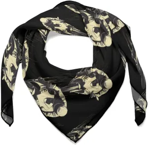 Motorcycle Rider Riding Square Head Scarves Silk Scarf for Women Men Wrap Neck Scarf Lightweight Bandana