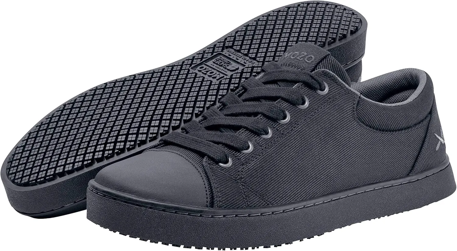 MOZO Mens Slip Resistant Canvas Grind Work Sneakers