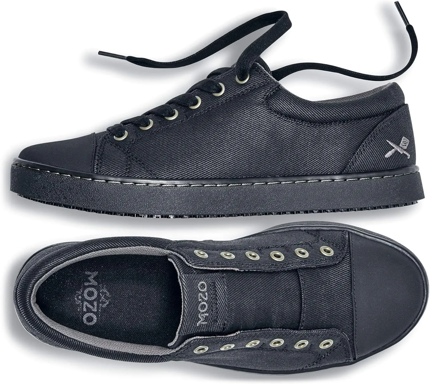 MOZO Mens Slip Resistant Canvas Grind Work Sneakers