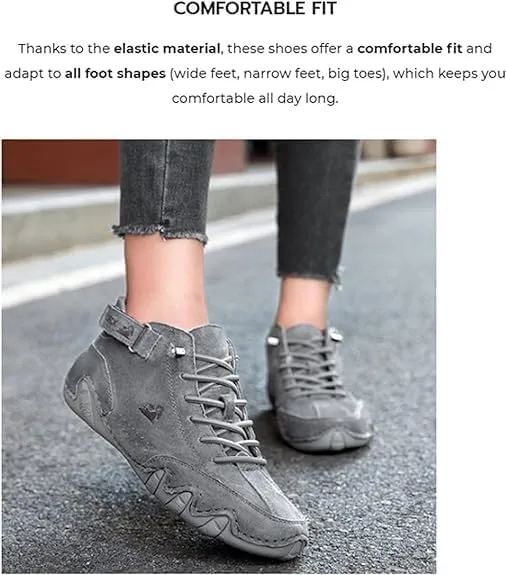 Nevova Shoes for Men Women, Nevoldeck - Waterproof Winter Orthopedic Shoes, Comfy Orthopedic Arch Support Daily Walking Shoes Casual Hiking Ankle Boots