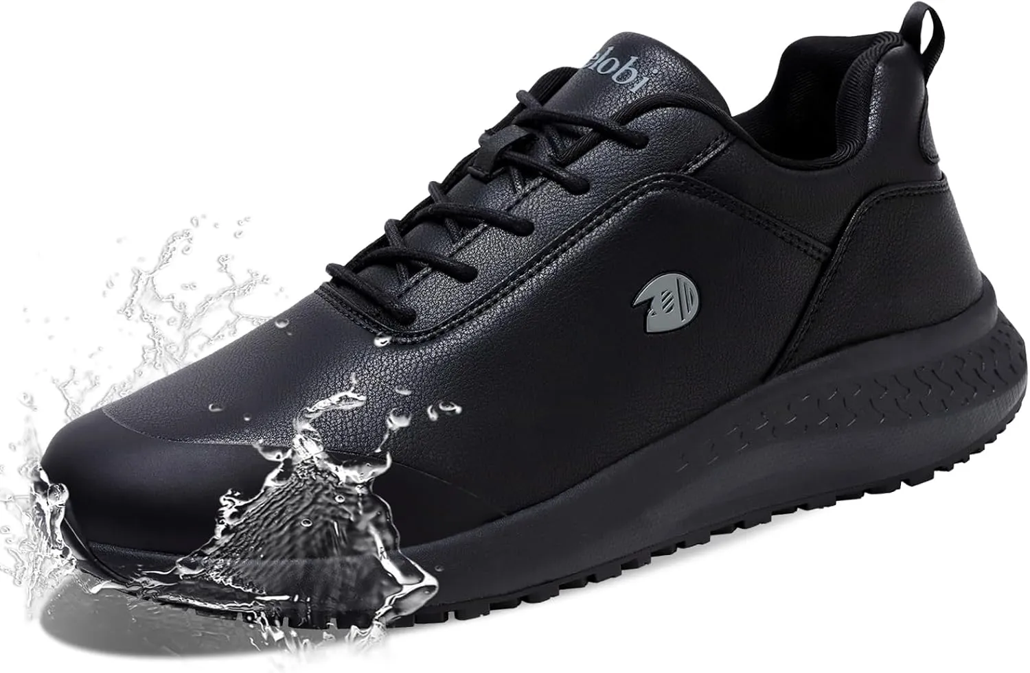 Non Slip Work Shoes for Men Slip on Waterproof Kitchen Chef Restaurant Walking Sneakers Comfortable Food Service Working Footwear Leather Nursing Shoe
