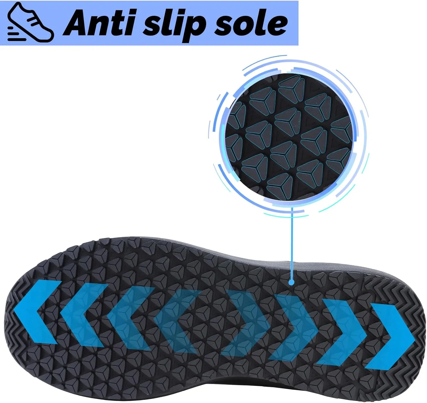 Non Slip Work Shoes for Men Slip on Waterproof Kitchen Chef Restaurant Walking Sneakers Comfortable Food Service Working Footwear Leather Nursing Shoe