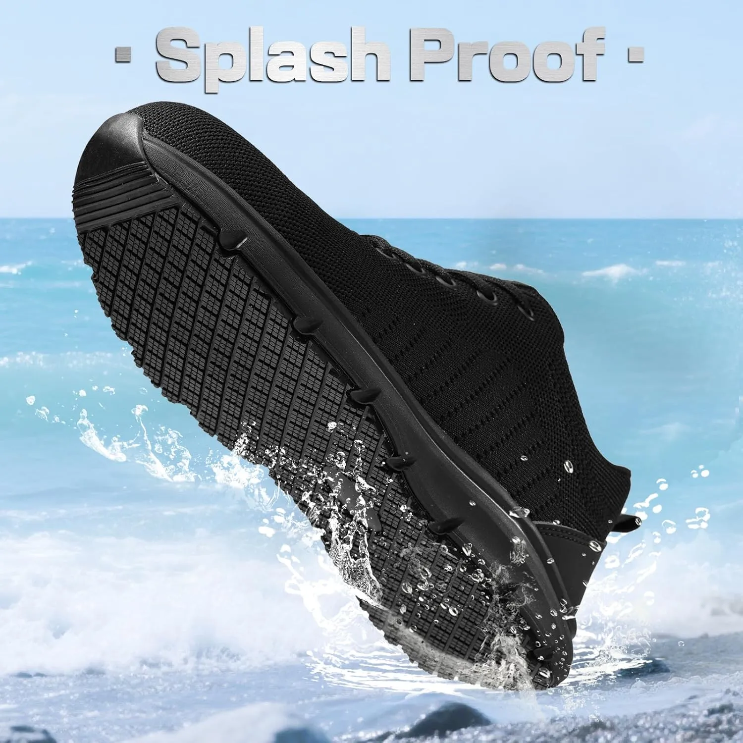 Non Slip Work Shoes for Men Women Breathable Mens Work Shoes Lightweight Water Resistant Walking Sneakers Chef Kitchen Slip Resistant Comfortable Restaurant Food Service Sneakers Casual