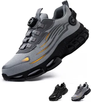 Noozier Safety Shoes, Noozier Safety Shoes Mens Steel Toe, Velva Secured Shoe, Comfortable Puncture Proof Sneakes Boots Air Cushion