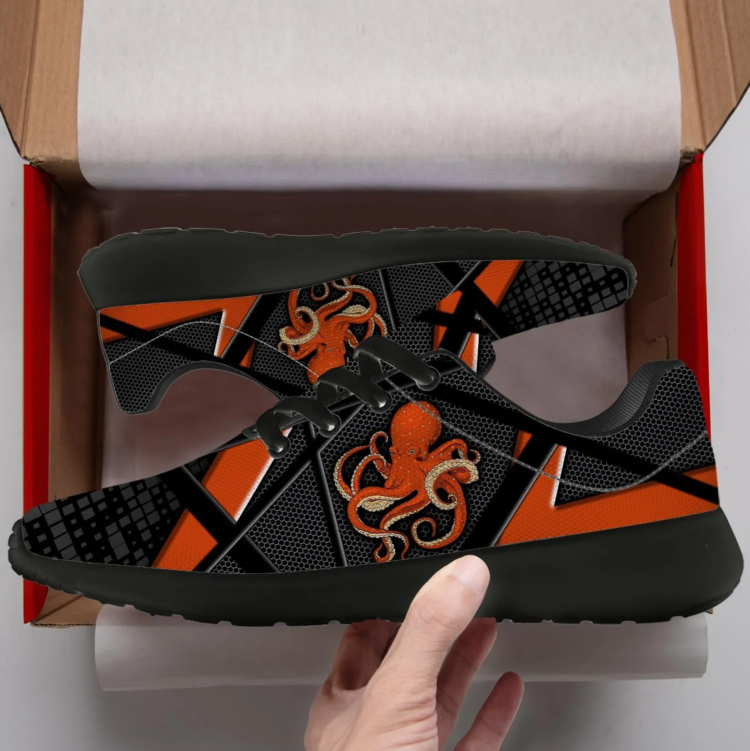 Octopus Shoes Women's Men's Running Tennis Shoes Fashion Sneakers Octopus Gifts for Women Men