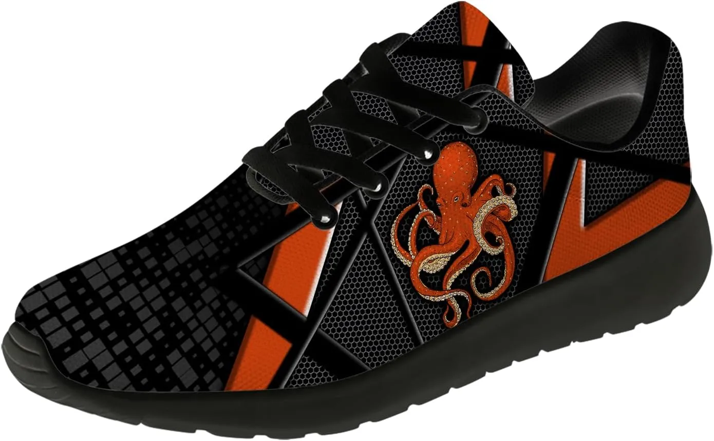 Octopus Shoes Women's Men's Running Tennis Shoes Fashion Sneakers Octopus Gifts for Women Men