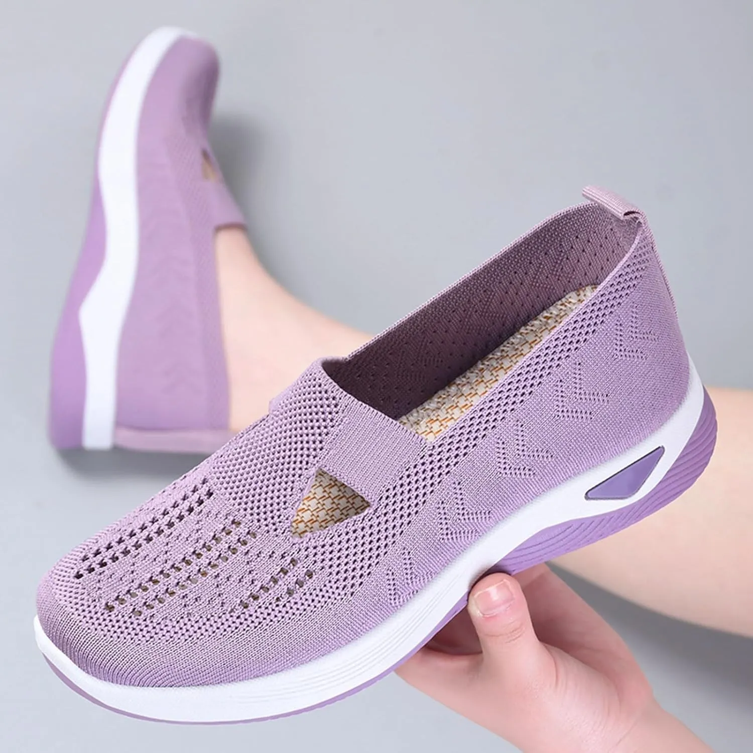Orthopedic Slip On Shoes for Foot Pain Relief Womens Walking Sneakers with Arch Support Comfortable Casual Loafers Plantar Fasciitis Diabetic Feet