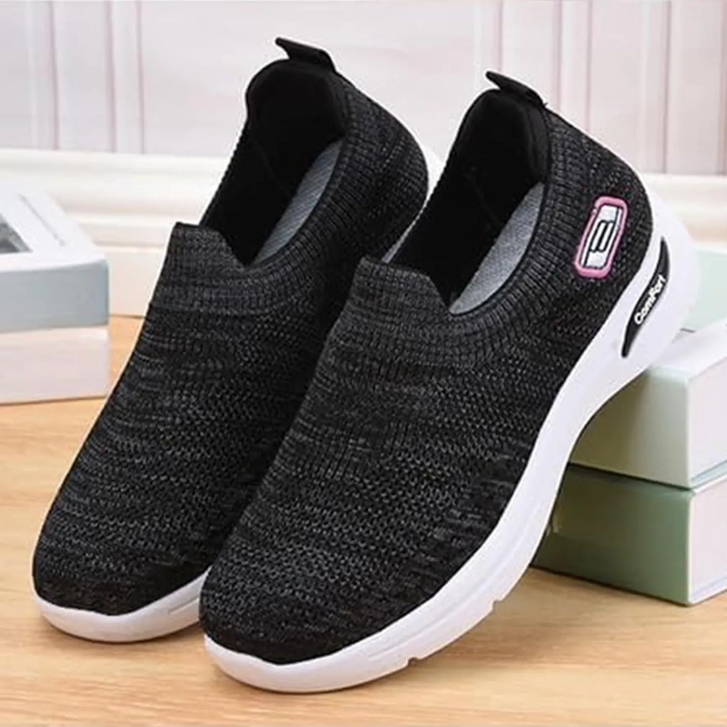 Orthopedic Sneakers for Women Lightweight Breathable Non Slip Walking Shoes with Arch Support Summer Comfortable Platform Chunky Cushioned Sport Sneaker