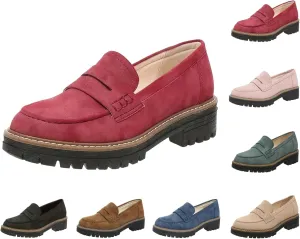 Orthoture-Orthopedic Platform Loafers Womens Round Toe Walking Shoes Comfort Lightweight Shoes Slip-on Casual Shoes