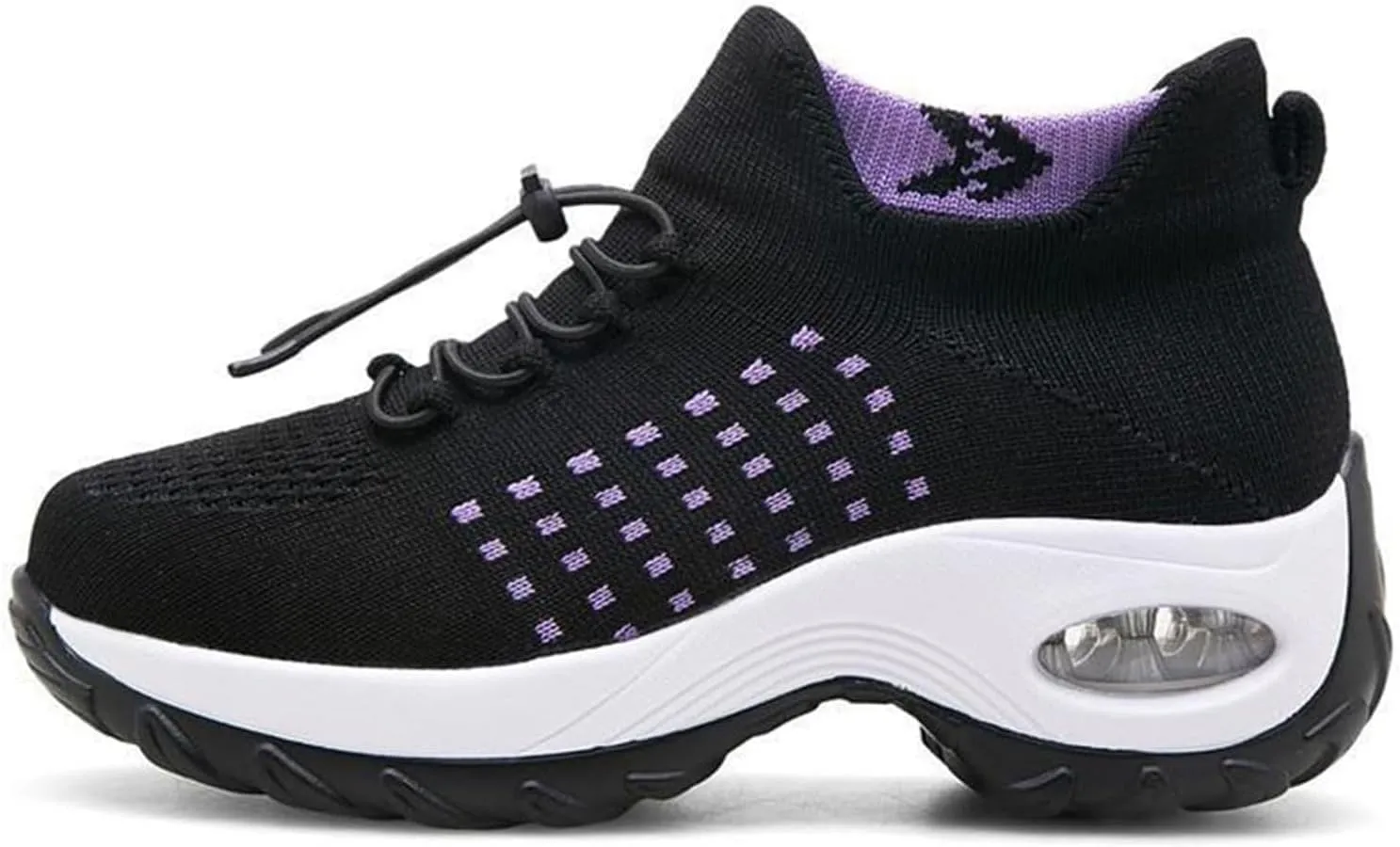 Orthowear Shoes for Women Lightweight Comfortable Stretch Cushion Sneakers Athletic Mesh Hollow Out Platform Loafers Slip On Air Wear Nurse Shoes