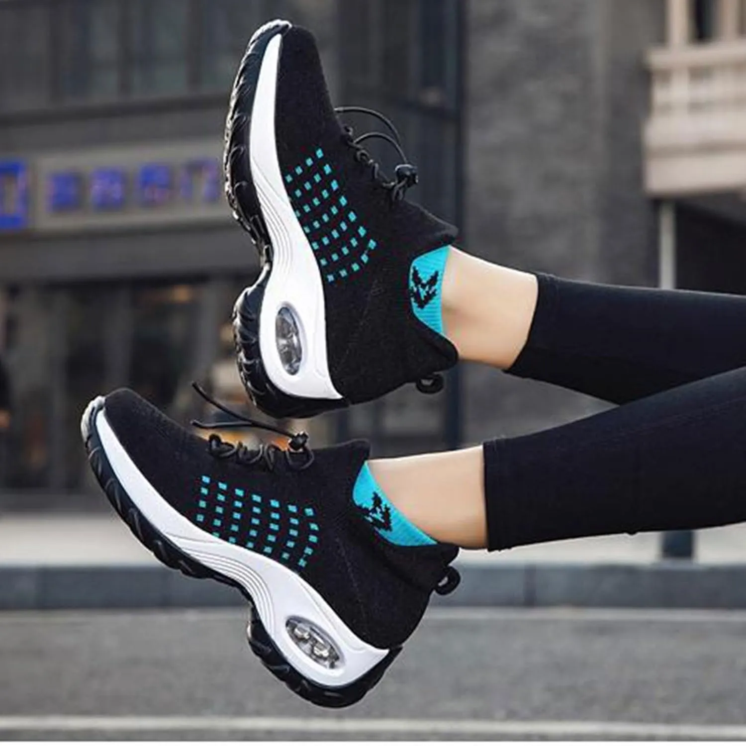 Orthowear Shoes for Women Lightweight Comfortable Stretch Cushion Sneakers Athletic Mesh Hollow Out Platform Loafers Slip On Air Wear Nurse Shoes