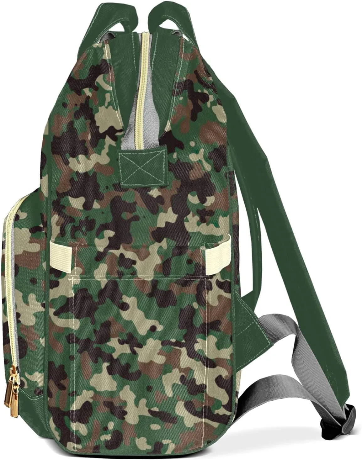 Personalized Camouflage Diaper Bag Shoulder Backpacks with Name Nursing Bags for Boys Girls