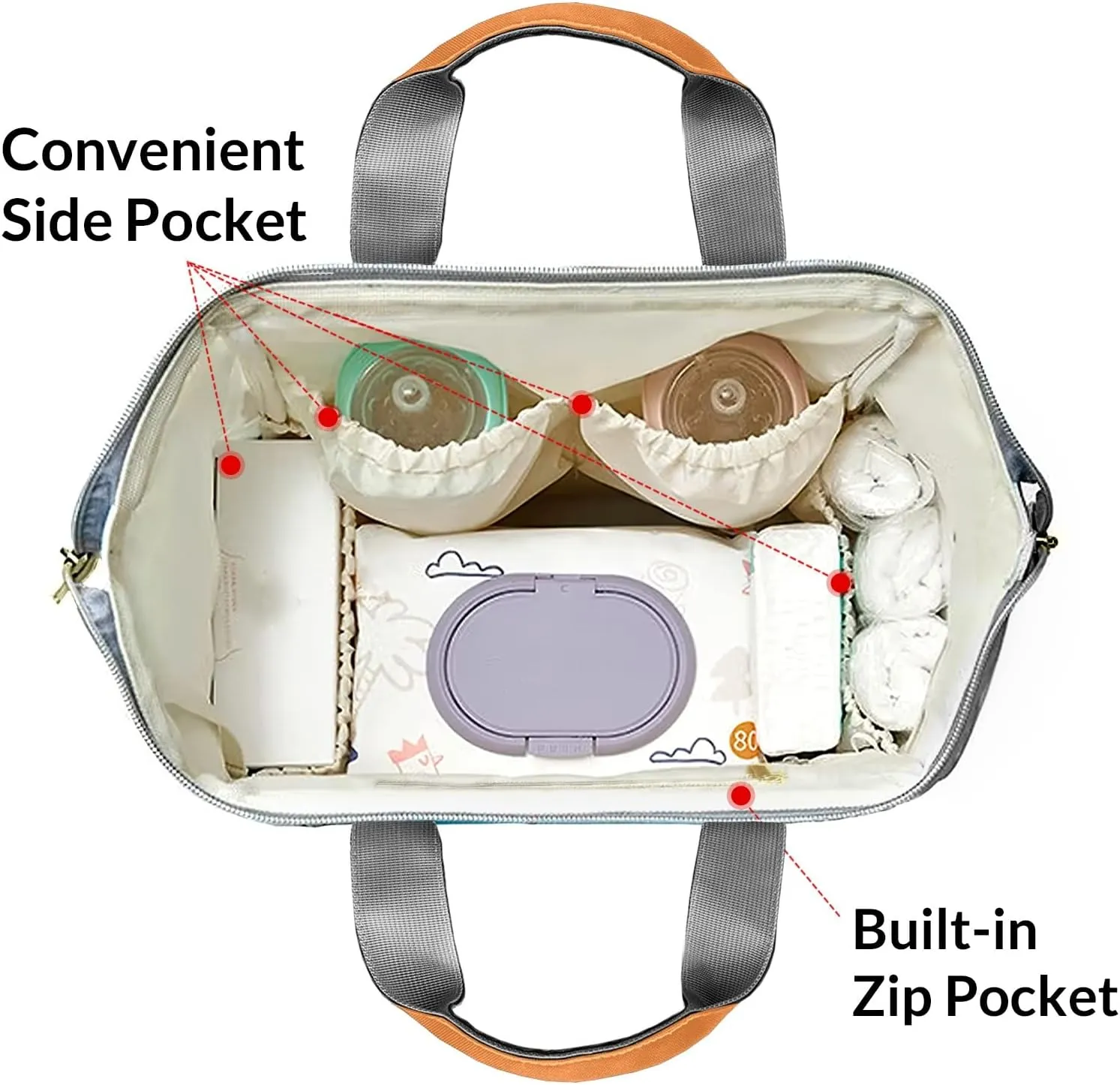 Personalized Pumpkin Thanksgiving Diaper Bag Shoulder Backpacks with Name Nursing Bags for Boys Girls