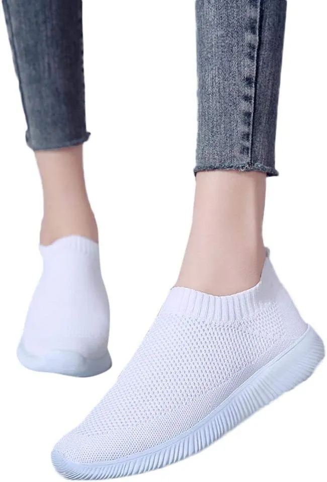 Plantar Fasciitis Walking Shoes Women Slip Ons Tenis Antideslizante para Mujer De Trabajo Shoes for Women Sneakers Slip On Sneakers for Women Fashion Platform White Comfy Black Shoes for Women Dressy