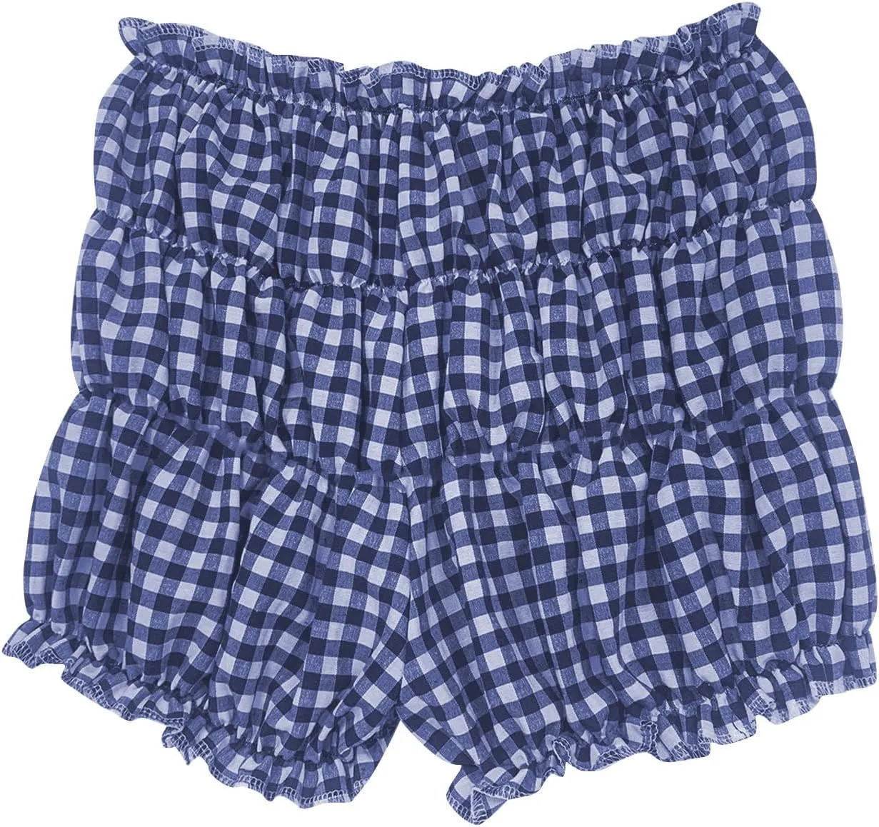 POHADON Women's Plaid Layered Ruffle Shorts Cute Lolita Shorts Mini Casual Pajama Shorts Y2k Gingham Boxer Lounge Shorts