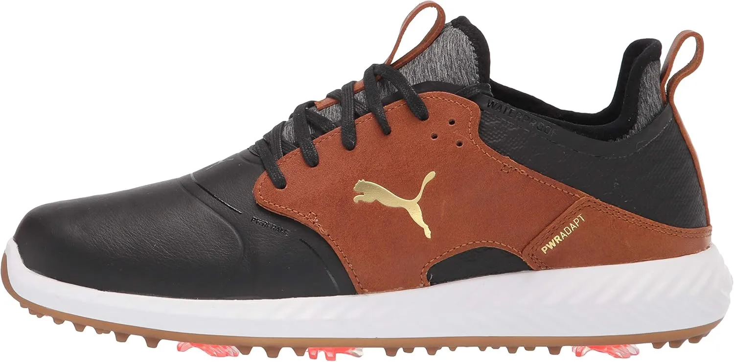 PUMA Men's Ignite Pwradapt Caged Crafted Golf Shoe