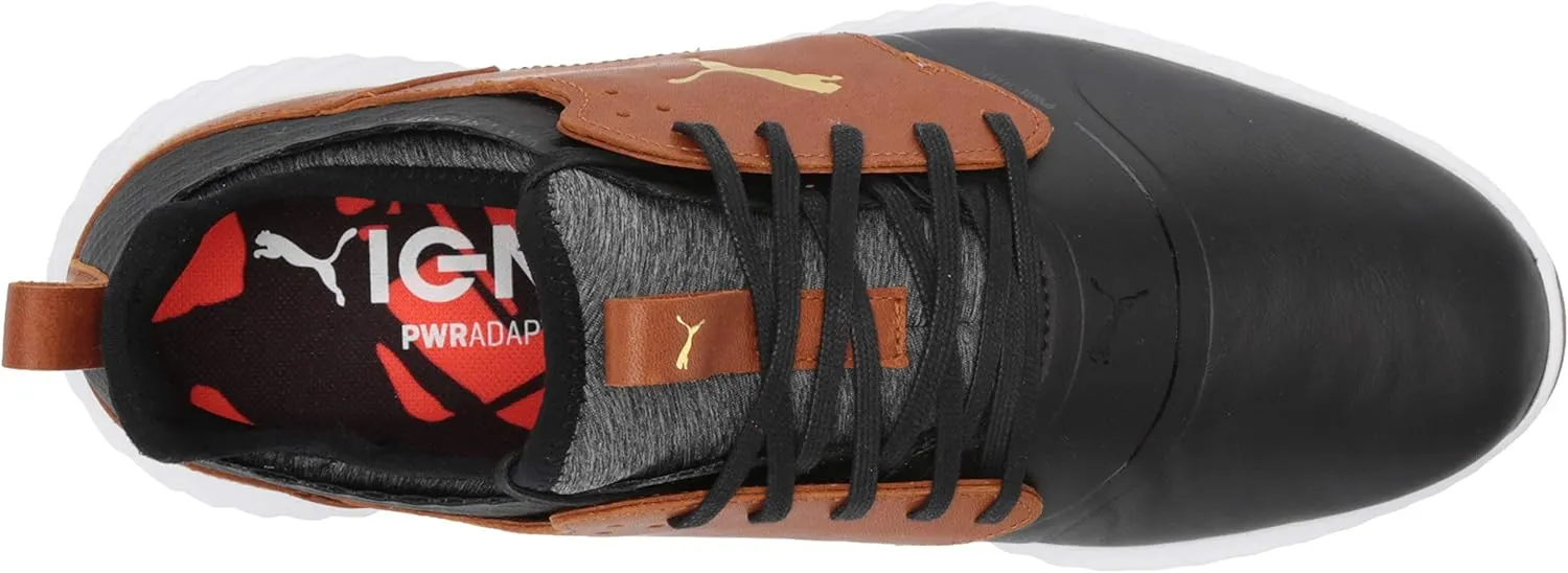 PUMA Men's Ignite Pwradapt Caged Crafted Golf Shoe