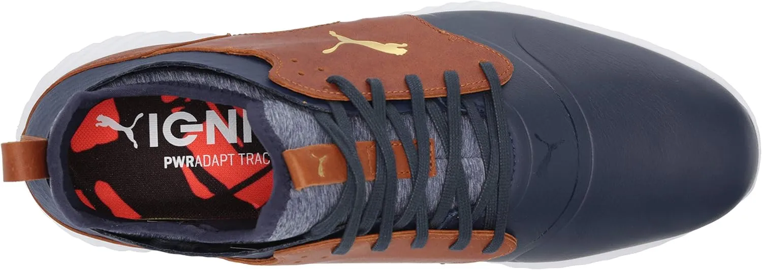 PUMA Men's Ignite Pwradapt Caged Crafted Golf Shoe