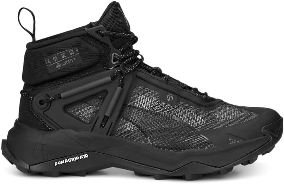 Puma Womens Explore Nitro Mid GTX Hiking Hiking Sneakers Shoes - Black