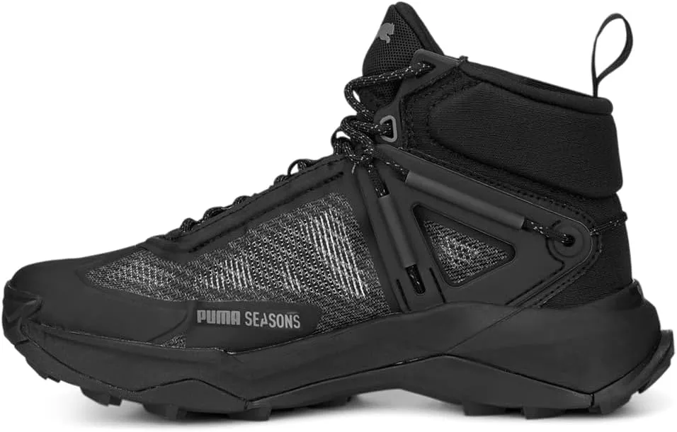 Puma Womens Explore Nitro Mid GTX Hiking Hiking Sneakers Shoes - Black