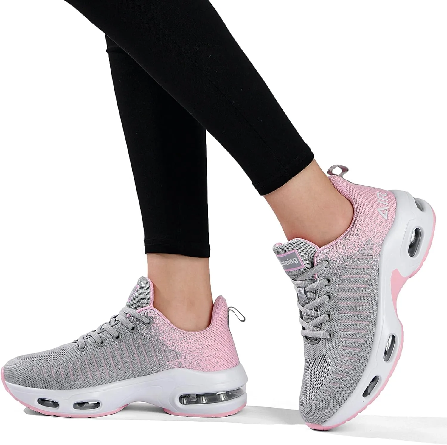 QAUPPE Womens Fashion Lightweight Air Sports Walking Sneakers Breathable Gym Jogging Running Tennis Shoes US 5.5-11 B(M)
