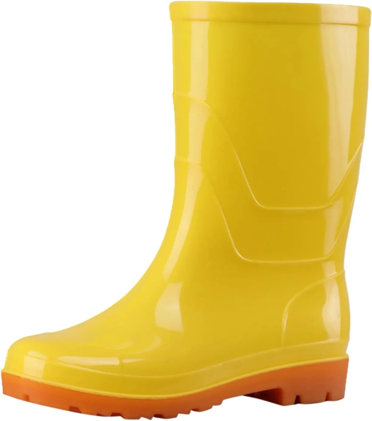 Rain Boots Women Women's Mid Calf Rain Boots Waterproof Garden Shoes Outdoor Work Boot for Hunting Gardening Farming