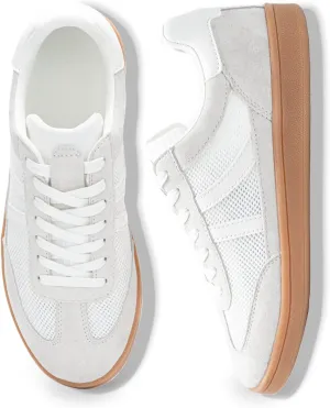 Rosella Carlie Womens Sneakers - Women's Fashion Sneakers with Removable Insole - Stylish and Lightweight Spring Shoes for Women Casual Non-Slip Lace-Up Walking Footwear