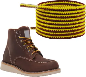 Round Boots Laces for Carhartt Steel-Toe Boot, 1/8" (3mm) Mens/Women Heavy Duty Replacement Shoelaces