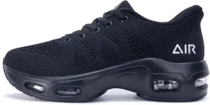 Running Shoes for Womens Slip On Air Tennis Shoe Comfortable Walking Non Slip Athletic Gym Workout Fashion Sneakers AllBlack US 7