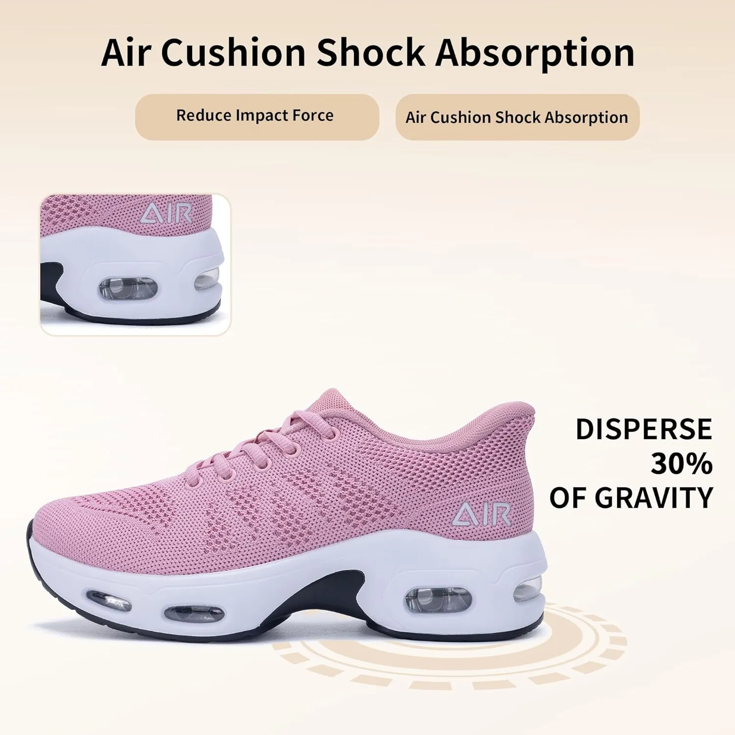 Running Shoes for Womens Slip On Air Tennis Shoe Comfortable Walking Non Slip Athletic Gym Workout Fashion Sneakers US 6-11