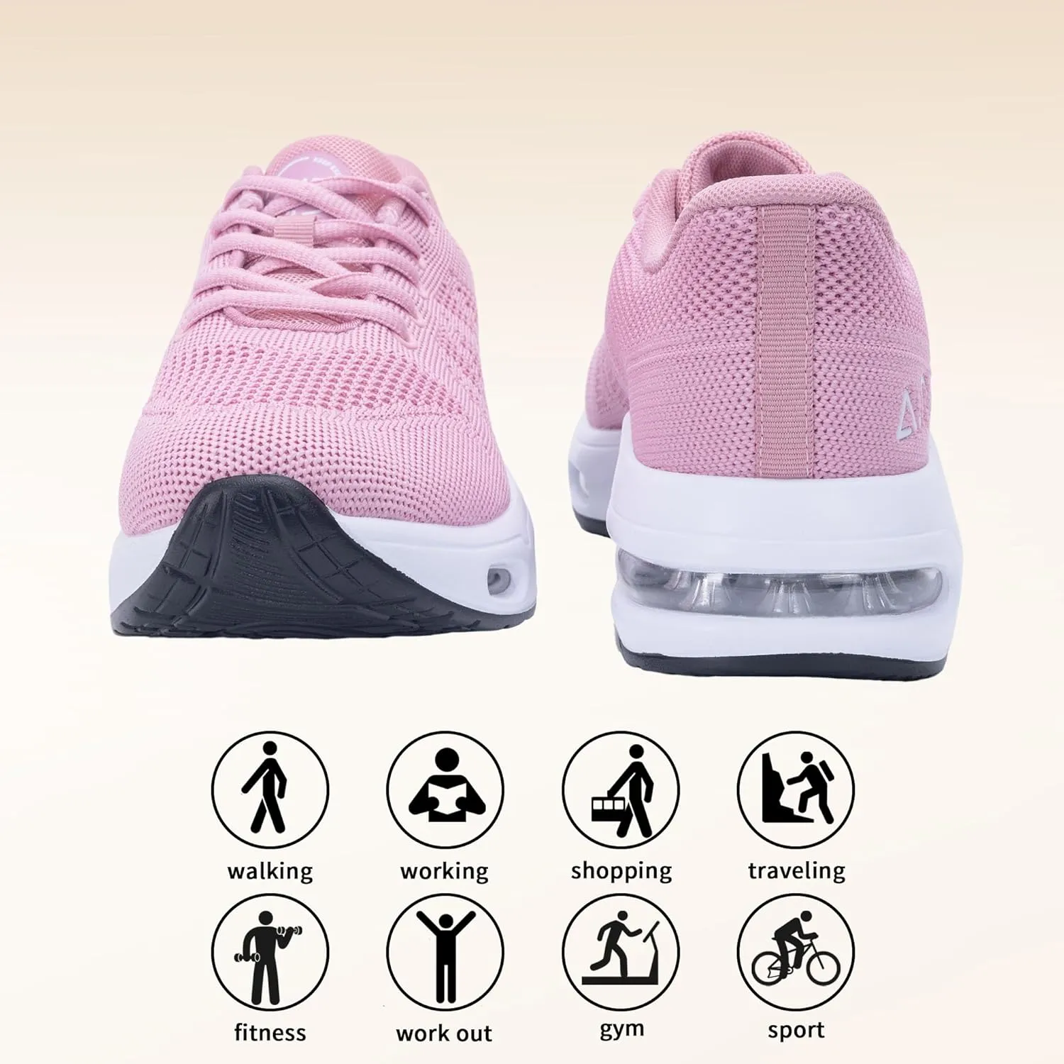 Running Shoes for Womens Slip On Air Tennis Shoe Comfortable Walking Non Slip Athletic Gym Workout Fashion Sneakers US 6-11