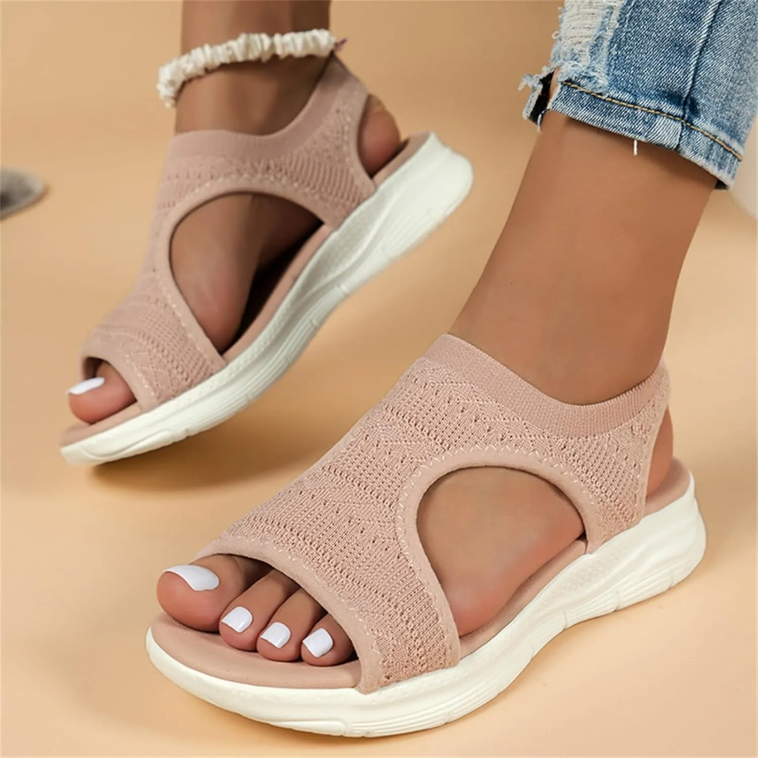 Sandals Women Comfortable Cute Orthotic Flips Flops Sandals Arch Support for Flat feet Orthopedic Walking Beach Shoes