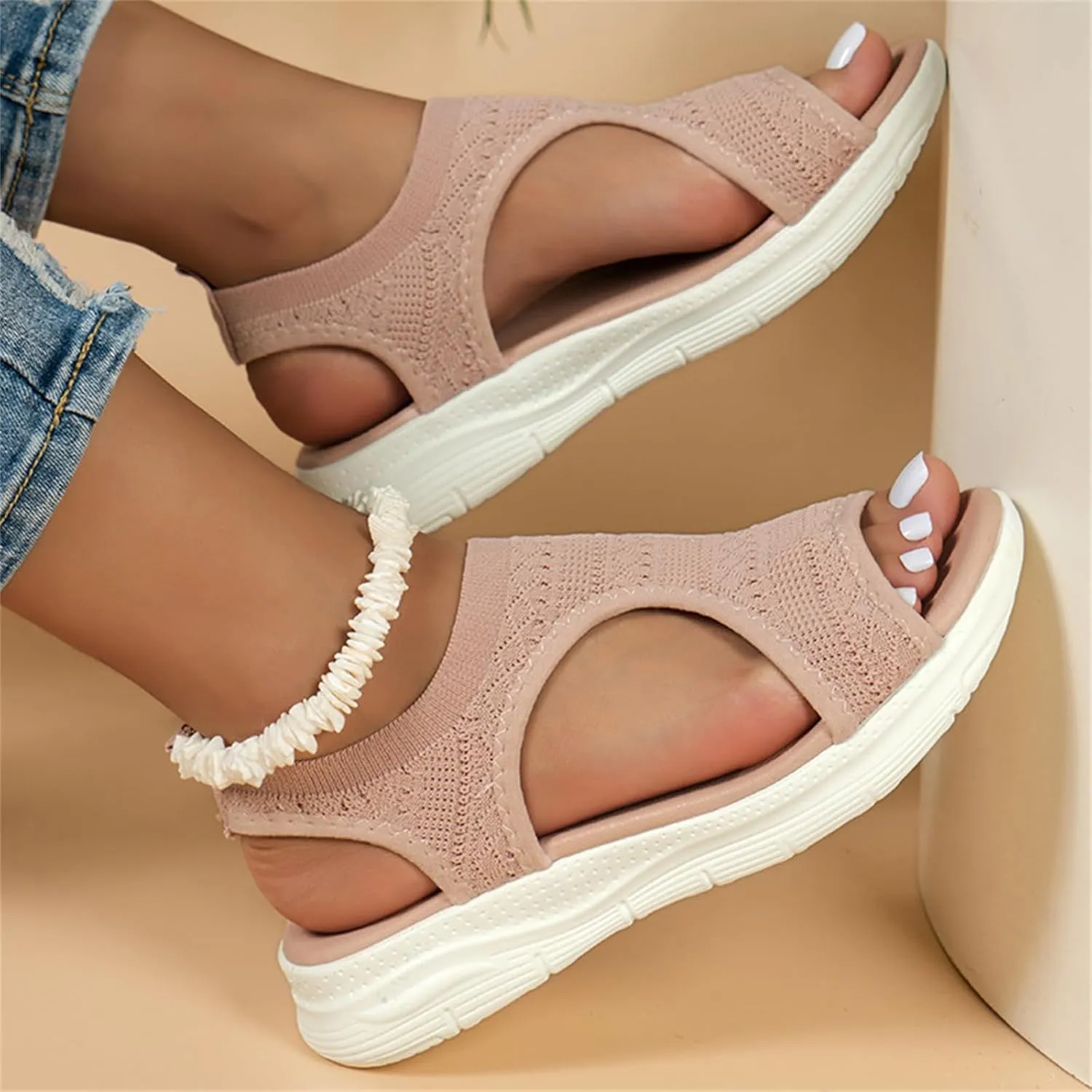 Sandals Women Comfortable Cute Orthotic Flips Flops Sandals Arch Support for Flat feet Orthopedic Walking Beach Shoes